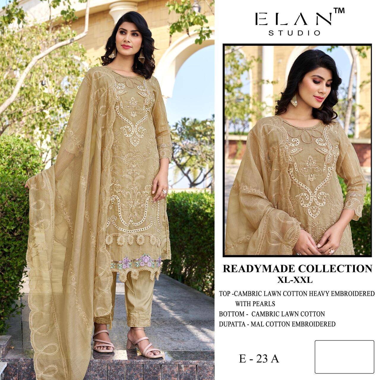 E-23 COLORS BY ELAN STUDIO A TO D Series Designer Pakistani Suits Beautiful Stylish Fancy Colourful Party Wear & Occasional Wear Chiffon With Embroidery Dresses At Wholesale Price